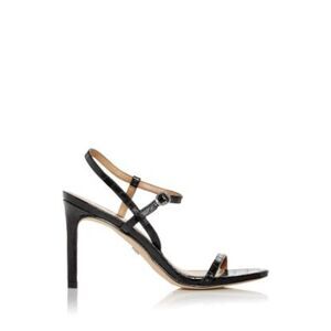 NWT SAM EDELMAN Womens Black Crocodile Doran Stiletto Slingback Sandal 10 M